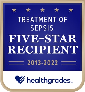 Five-Star Distinction for Treatment of Sepsis for 10 years in a row (2013-2022)